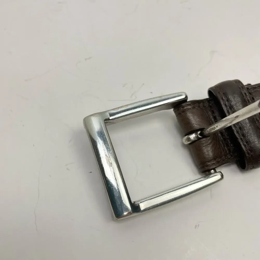 Brighton XS Women's Brown Leather Full Grain Glove Lining Simple Casual Belt
